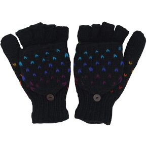 KayJayStyles Hand Knit 100% Wool Convertible Finger less Mittens Glove Nepal in Saudi Arabia