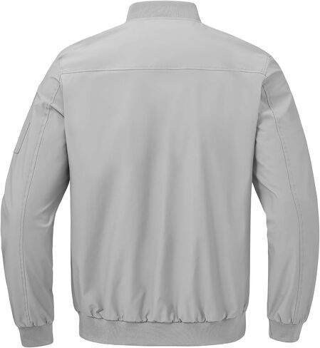 BGOWATU Men's Flight Bomber Jacket Lightweight Windbreaker Full Zip Casual Jacket in Kuwait