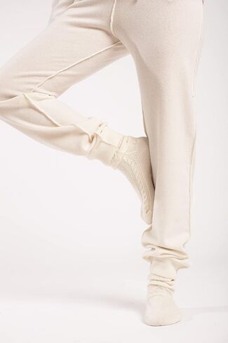 Karen Thomas 100% Pure 3ply Cashmere Softest Sleep Socks Cozy Cable Knit Luxury Fashion in Saudi Arabia