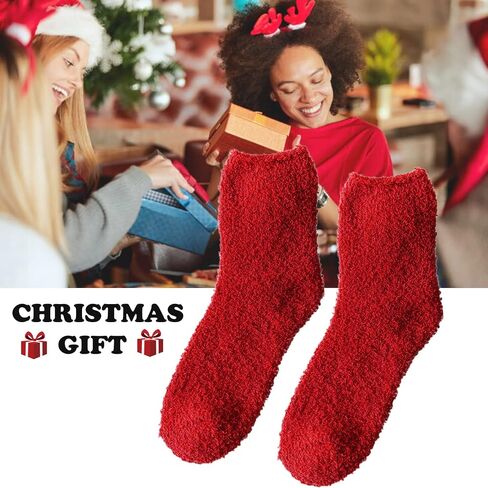 ENASGLOO 6 Pairs Women Fuzzy Socks Microfiber Warm Winter Sleep Fluffy Socks in Saudi Arabia