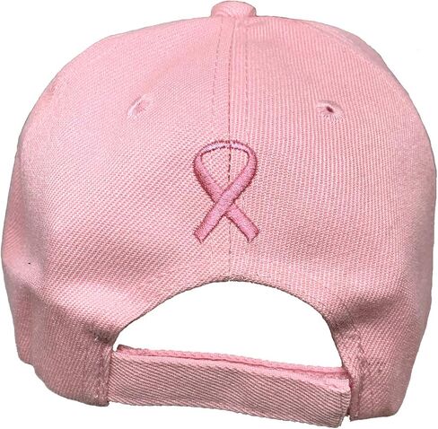 Black Duck Brand Embroidered Pink Lives Matter Breast Cancer Awareness Pink Ribbon Adjustable Baseball Hat/Cap in Kuwait