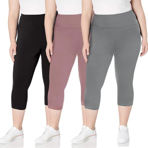 TNNZEET Capri Leggings for Women - Tummy Control High Waisted Soft Yoga Pants for Gym Workout in Kuwait