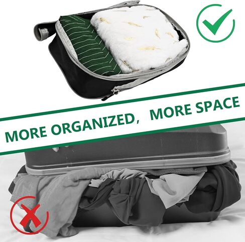 مكعبات التعبئة المضغوطة (4 مجموعات) لحقائب السفر ومنظمات الأمتعة لحقائب السفر وحقائب الضغط المكعبة للسفر ومنظمات الحقائب الشبكية للتخزين القابلة للتوسيع in Kuwait