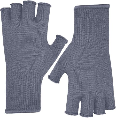 Evridwear Merino Wool Fingerless String Knit Liner Touchscreen Gloves 4 Colors in Saudi Arabia