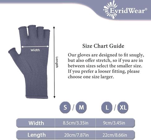 Evridwear Merino Wool Fingerless String Knit Liner Touchscreen Gloves 4 Colors in Saudi Arabia
