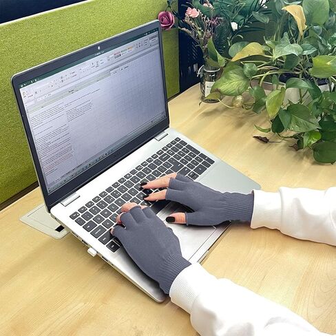 Evridwear Merino Wool Fingerless String Knit Liner Touchscreen Gloves 4 Colors in Saudi Arabia