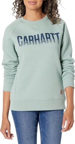 سترة Carhartt النسائية الحصرية ذات الوزن المتوسط ​​والمريحة ذات الرقبة الدائرية in Saudi Arabia
