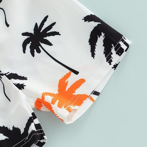Toddler Boys Shorts Set Seaside Printed T-Shirt+Shorts 2Pcs Little Boy Outfits Summer Clothes Suit in Kuwait