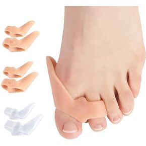 Gel Toe Separators Bunion Corrector, 2 Pack Toe Straightene & Bunion Splint Big Toe Correctors, Bunions Cushions Protector Toe Bunion Straightener Realign Big Toe and Relieve Bunion Pain Toe Spacers