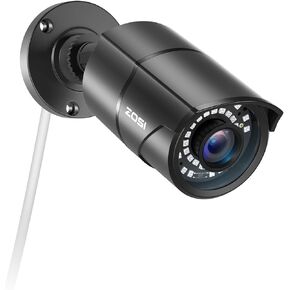 ZOSI H.265+2MP Security POE Camera, 1920x1080, 120ft Night Vision, 3.6mm Lens, IP67 Weatherproof Indoor Outdoor IP Camera 1080p (Only work with ZOSI PoE NVR,Model: 1AR-08EM-00/10/20-US) in Saudi Arabia