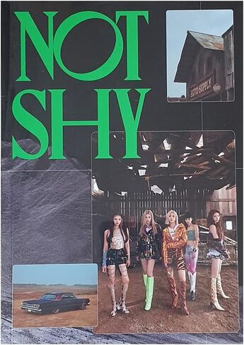 ITZY - NOT SHY (B Version) Album CD+Photobook+Photocards+Lyric Accordion Book+(Extra ITZY 6 Photocards+ITZY Pocket Mirror) in Saudi Arabia