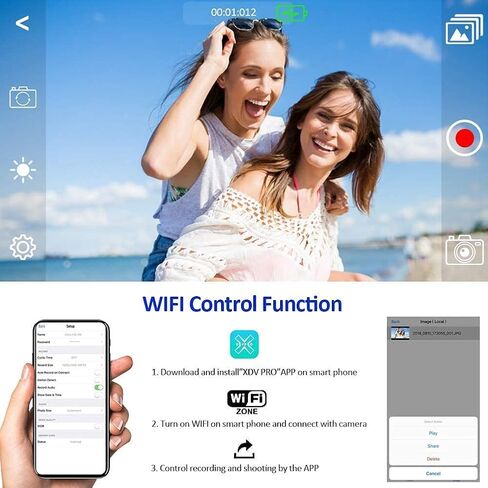 Camcorder Video Camera 4K 64MP 60FPS 18X Digital Zoom Video Camera Vlogging Camera for YouTube Video Camera for Filming with WIFI, Webcam, Microphone, Stabilizer, 64G SD Card, Remote Control in Kuwait