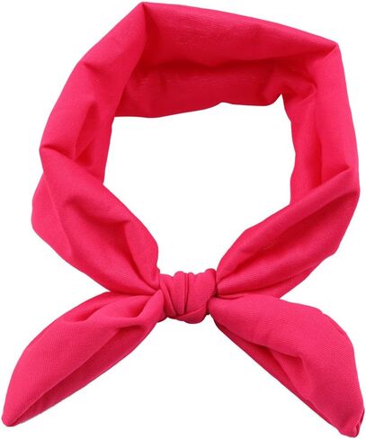 Baby Girl's Cute Toddler Bow Headbands Bowknot Rabbit Hairband Headwear for Daily Life Travel Photography (Red) in Kuwait