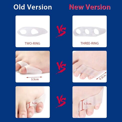 مصحح ورم إبهام القدم، فاصل أصابع القدم بينكي جل سيليكون ناعم واقي أصابع القدم من أجل مسامير القدم والبثور ومسامير القدم وتخفيف الآلام وفصل أصابع القدم يناسب الرجال والنساء in Kuwait