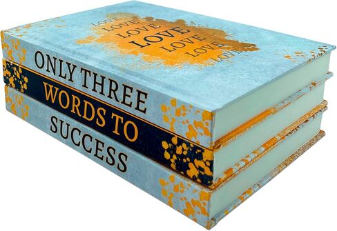 Set of 3 Decorative Books - Books with Innovative and Aesthetic Design - Home decor living room - Fake Books with Blank Pages - Coffee Table Books - Decorative Books - Book Décor in Saudi Arabia