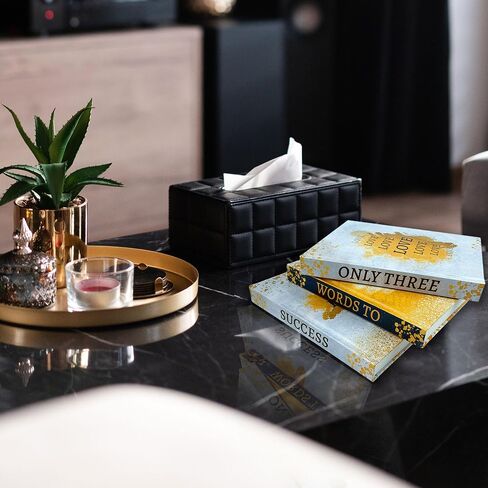 Set of 3 Decorative Books - Books with Innovative and Aesthetic Design - Home decor living room - Fake Books with Blank Pages - Coffee Table Books - Decorative Books - Book Décor in Saudi Arabia