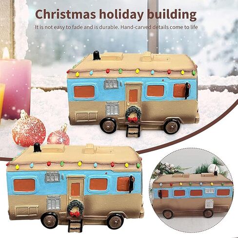 Zhongdawei House Scene, Christmas Vacation Village Decoration Holiday House Lighted Building Celebrating Holidays Xmas Ornaments in Saudi Arabia