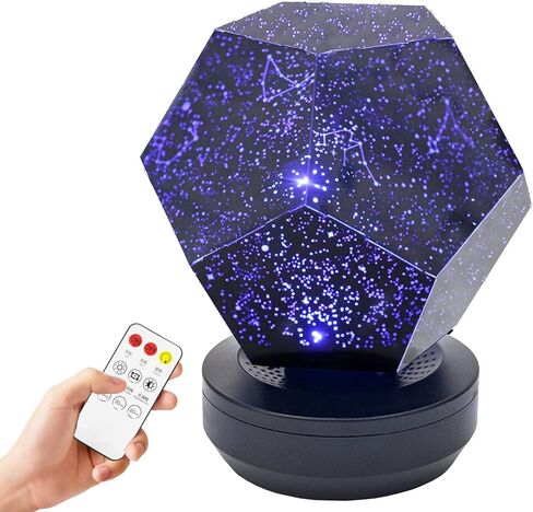 جهاز عرض السماء جالاكسي ستار نايت لايت سكاي، LED نجوم القبة السماوية المنزلية الأصلية 3 ألوان أضواء قابلة للتعديل وجهاز تحكم عن بعد دوار وقابل لإعادة الشحن in Kuwait