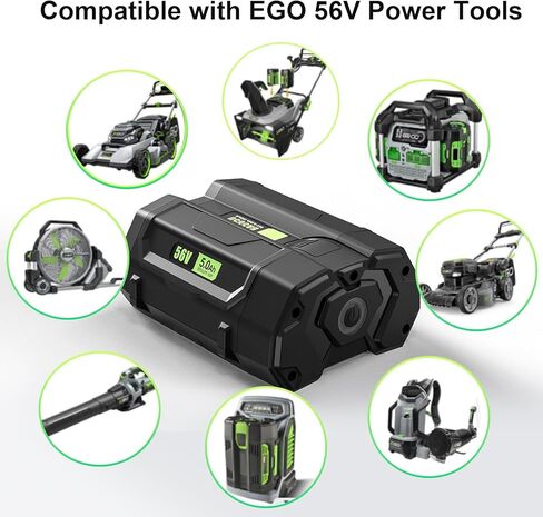 بطارية بديلة EGOWAY 56 فولت 5.0 أمبير، متوافقة مع أدوات الطاقة EGO 56 فولت BA2800T BA4200 BA1400 in Kuwait