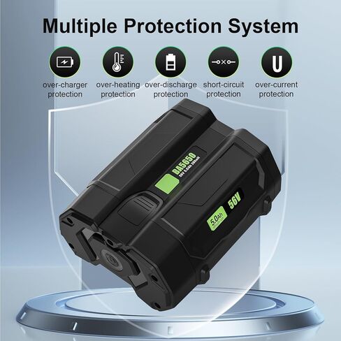 بطارية بديلة EGOWAY 56 فولت 5.0 أمبير، متوافقة مع أدوات الطاقة EGO 56 فولت BA2800T BA4200 BA1400 in Kuwait