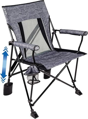Kijaro Rok-it, Rocking Camp Chair - Enjoy The Outdoors with a Rocker Camp Chair - Multipurpose Portable Rocking Chair, Folding Chair, Lawn Chair, and Sports Chair - Maldives Blue in Saudi Arabia