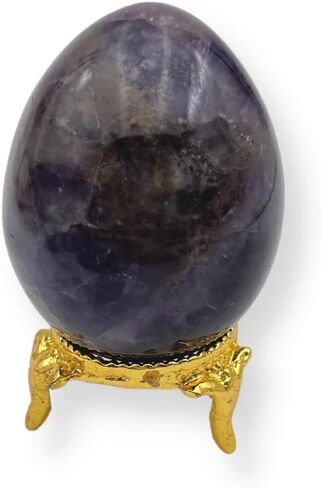 بيضة الأحجار الكريمة اللابرادوريت من GEMSCITE 45~50 مم منحوتة يدويًا من الكريستال الريكي منحوتة حجرية مذبح الشفاء التركيز التعبدي التركيز الروحي على شقرا التطهير الميتافيزيقي لتزيين المنزل in Saudi Arabia
