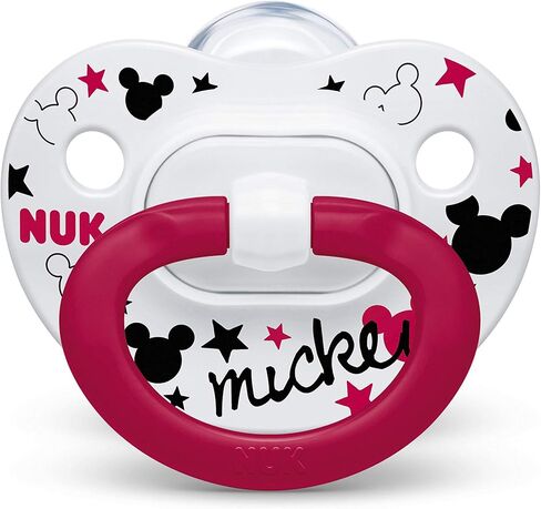 NUK Disney Minnie Mouse Orthodontic Pacifiers, 0-6 Months, 2 Count (Pack of 1) in Saudi Arabia