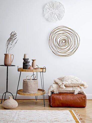 Creative Co-Op Handmade White Coral Shaped Paper & Metal Décor (Set of 3 Sizes) Wall Art in Saudi Arabia