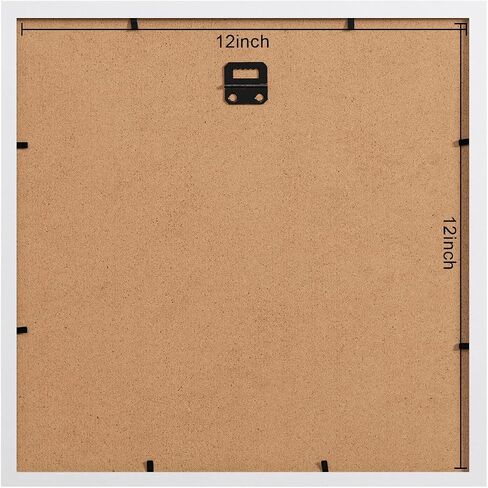 eletecpro 12x12 Picture Frame Set of 12, Display Pictures 8x8 with Mat or 12x12 without Mat, Gallery Wall Frame Set for Home Decoration, Picture Frames Collage Wall Decor, Black in Saudi Arabia