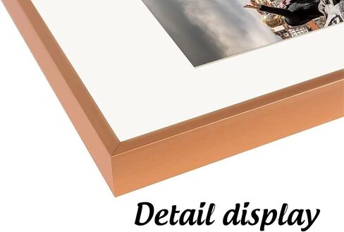 Space Art Deco, 11x14 Picture Frame Set of 3, Display Pictures 8x10 with Mat or 11x14 Without Mat, Wall Mounting Gallery Photo Frames, Gold in Kuwait