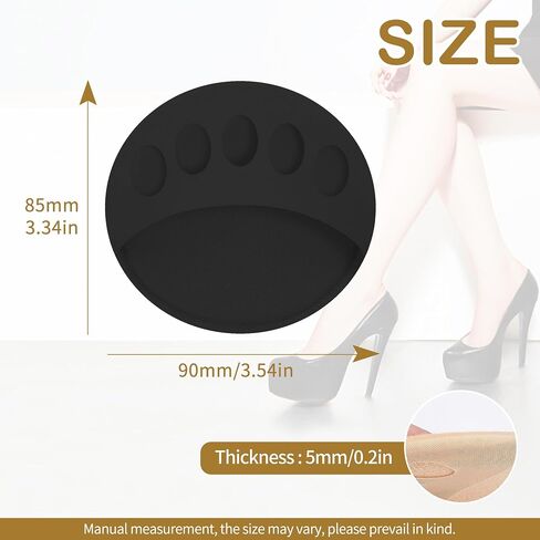 4 pairs Honeycomb Fabric Forefoot Pads Women High Heels Invisible Socks High Heel Comfort Pads for Relieving Foot in Saudi Arabia