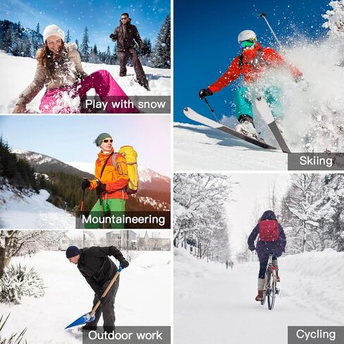 Electric Heated Gloves, 2023 Latest Rechargeable Battery Winter for Men Women 3 Heating Temperature Adjustable Touchscreen Waterproof Warm All Kinds of Activities(L) in Kuwait