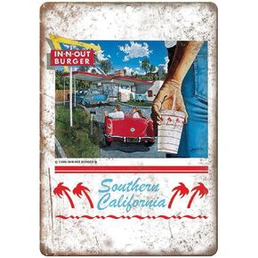 إنوت برغر كاليفورنيا درايف معدن جدار الفن علامات تحذير الحيوان مضحك مطعم بار الفرقة متزوج حديثا حفلة عيد الميلاد in Kuwait