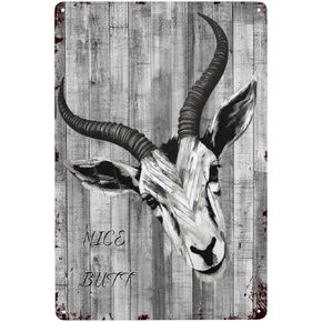 Phonily Funny Donkey Metal Tin Sign Donkey Nice Butt Wall Art Retro Donkey Wall Decoration for Bedroom Living Room Cafe Kitchen Bathroom 8Wx12L Inches in Kuwait