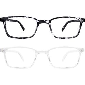 نظارات زينجفوكال لحجب الضوء الأزرق مكونة من نظارتين مربعتين لألعاب الكمبيوتر للنساء والرجال in Kuwait