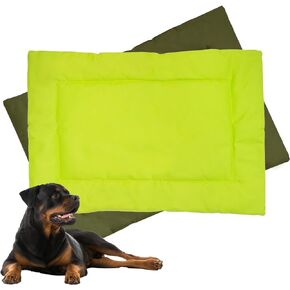 Downtown Pet Supply Dog Crate Pad, 35" x 22" - Waterproof, Ripstop Nylon Dog Crate Mat Chew Proof and Machine Washable - Dark and Light Pink - L
