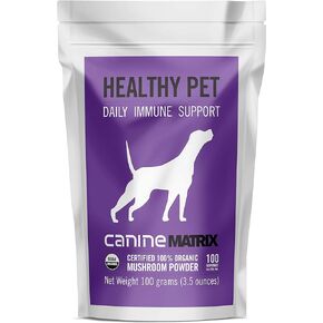 Om Mushroom Matrix Healthy Pet Mushroom Supplement, Supports Daily Functional Immune Support for Dogs & Cats, 200 Grams, 7.1 oz