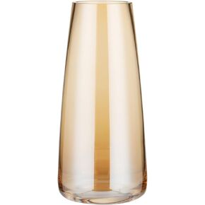 مزهرية زجاجية من سانكي للقطعة المركزية مزهرية زجاجية شفافة كريستالية حديثة لديكور المنزل والمكتب والزفاف (العنبر) in Kuwait