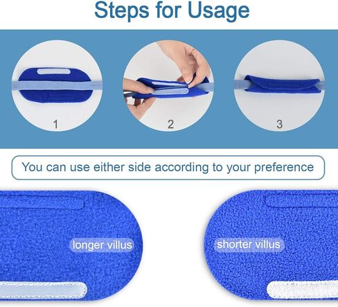 أغطية أحزمة CPAP من 8 قطع - أغطية أحزمة للرأس لأزياء الأحلام، إير تاتش ، إير فيت ، امارا و كومفورت جل ، وسائد CPAP فائقة الراحة - تقلل من تهيج الاحمرار وعلامات الضغط in Kuwait