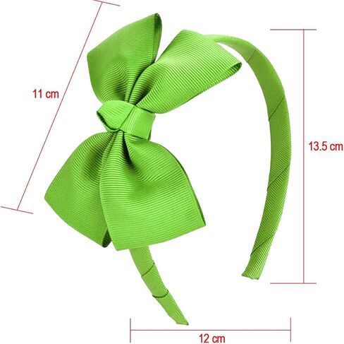 24 قطعة من عصابة الرأس على شكل فيونكة من الحرير المضلع مع فيونكات للفتيات، 24 لونًا in Kuwait