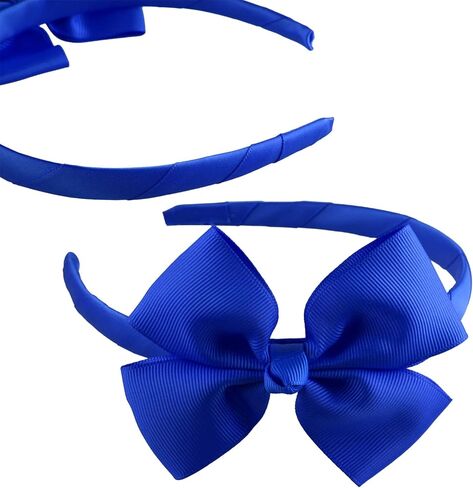 24 قطعة من عصابة الرأس على شكل فيونكة من الحرير المضلع مع فيونكات للفتيات، 24 لونًا in Kuwait