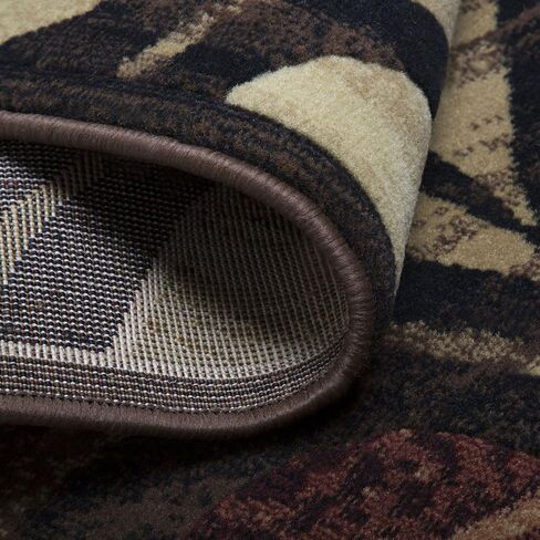 سجادة منطقة دوامة فنية معاصرة من Home Dynamix Catalina Picasso، أسود/بني، 5'3"x7'2" in Kuwait