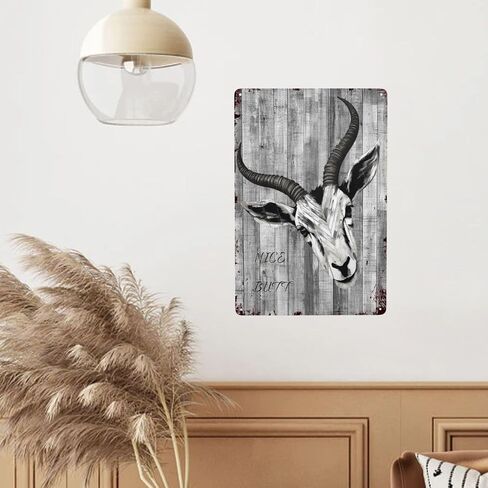Phonily Funny Donkey Metal Tin Sign Donkey Nice Butt Wall Art Retro Donkey Wall Decoration for Bedroom Living Room Cafe Kitchen Bathroom 8Wx12L Inches in Kuwait