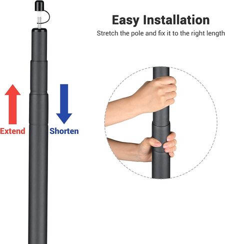 يس كوم مجموعة اعمدة خيمة متداخلة قابلة للتعديل ومحمولة من الالومنيوم للتخييم، عبوة من قطعتين in Kuwait