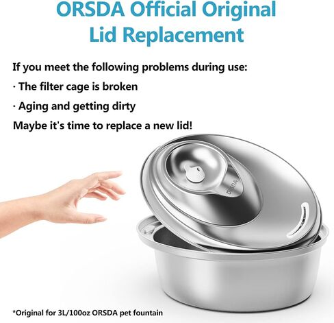 بدائل نافورة المياه للقطط من ORSDA لـ D60 3L/100oz (فوهات المياه) in Kuwait