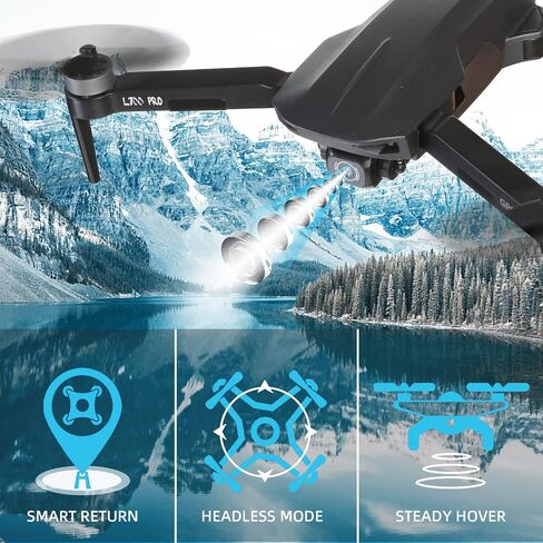 NMY N300 GPS Drones with Camera for Adults 4K, 3800ft Transmission, 40mins Flight Time on 2 Batteries, Brushless Motor, Mobile Phone Control, Multiple Flight Modes, Suitable for Beginners in Saudi Arabia