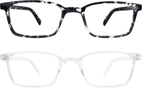 نظارات زينجفوكال لحجب الضوء الأزرق مكونة من نظارتين مربعتين لألعاب الكمبيوتر للنساء والرجال in Kuwait