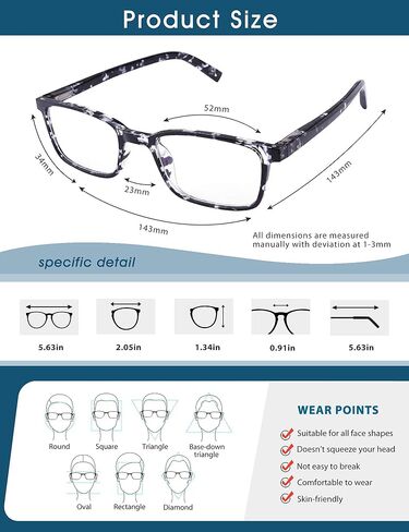 نظارات زينجفوكال لحجب الضوء الأزرق مكونة من نظارتين مربعتين لألعاب الكمبيوتر للنساء والرجال in Kuwait