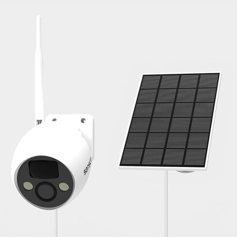 SANSCO Wire-Free Solar Battery Powered Security Camera, 4MP Outdoor WiFi IP Camera with Solar Panel, Waterproof,PIR Human Motion Detection, Night Vision, 2 Way Audio in Saudi Arabia