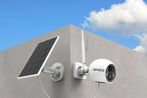 SANSCO Wire-Free Solar Battery Powered Security Camera, 4MP Outdoor WiFi IP Camera with Solar Panel, Waterproof,PIR Human Motion Detection, Night Vision, 2 Way Audio in Saudi Arabia